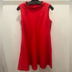 MM. Lafleur Red Sleeveless Dress with Yellow Tag